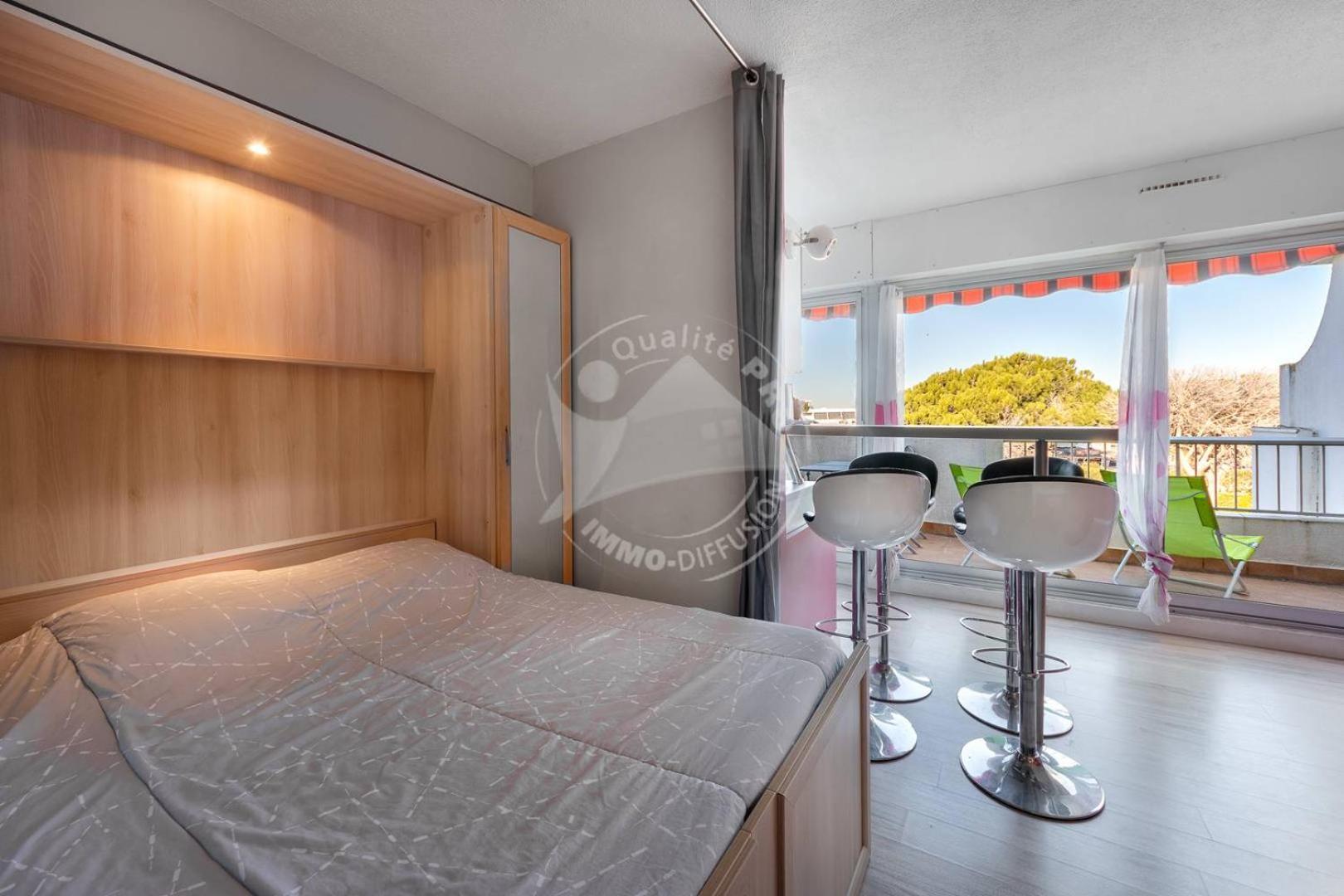 AS9557 - Studio vue sur la mer avec parking privé proche centre ville Le Grau-du-Roi Exteriör bild