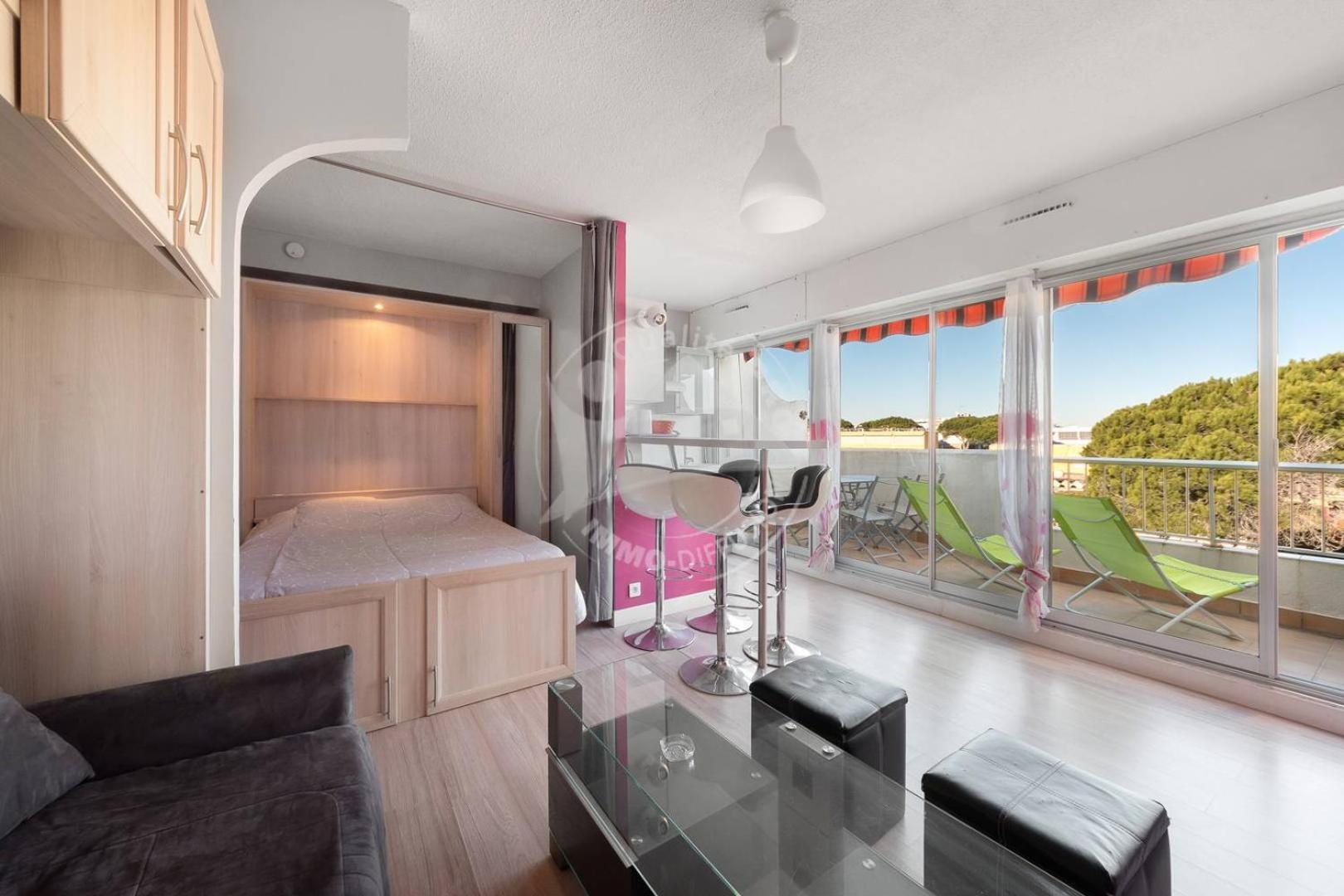 AS9557 - Studio vue sur la mer avec parking privé proche centre ville Le Grau-du-Roi Exteriör bild